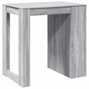 barbord 102x70x103,5 cm konstrueret træ grå sonoma-eg
