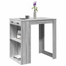 barbord 102x70x103,5 cm konstrueret træ grå sonoma-eg