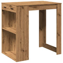 barbord 102x70x103,5 cm konstrueret træ gammelt trælook