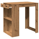 barbord 102x70x103,5 cm konstrueret træ gammelt trælook