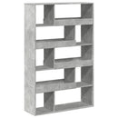 bogreol 100x33x156,5 cm konstrueret træ betongrå
