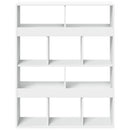 bogreol 100x33x125,5 cm konstrueret træ hvid