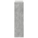 bogreol 100x33x125,5 cm konstrueret træ betongrå