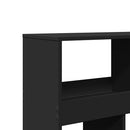 bogreol 100x33x187,5 cm konstrueret træ sort