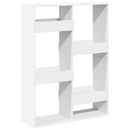 bogreol 100x33x135 cm konstrueret træ hvid