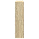 bogreol 100x33x135 cm konstrueret træ sonoma-eg