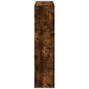 bogreol 100x33x135 cm konstrueret træ røget egetræsfarve