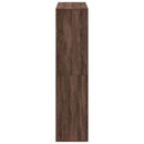 bogreol 100x33x135 cm konstrueret træ brun egetræsfarve