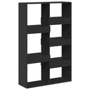 bogreol 100x33x155,5 cm konstrueret træ sort