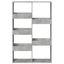 bogreol 100x33x155,5 cm konstrueret træ betongrå