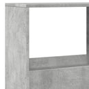 bogreol 100x33x155,5 cm konstrueret træ betongrå