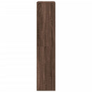 bogreol 100x33x155,5 cm konstrueret træ brun egetræsfarve