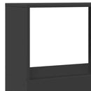 bogreol 100x33x175 cm konstrueret træ sort