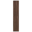 bogreol 100x33x175 cm konstrueret træ brun egetræsfarve