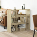 rumdeler 100x33x94,5 cm konstrueret træ sonoma-eg