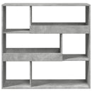 rumdeler 100x33x94,5 cm konstrueret træ betongrå