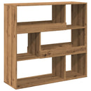 rumdeler 100x33x94,5 cm konstrueret træ egetræsfarve