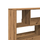 rumdeler 100x33x94,5 cm konstrueret træ egetræsfarve