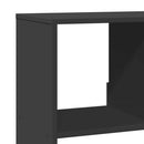 rumdeler 100x33x125,5 cm konstrueret træ sort