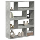 rumdeler 100x33x125,5 cm konstrueret træ betongrå