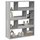 rumdeler 100x33x125,5 cm konstrueret træ grå sonoma-eg