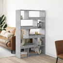 rumdeler 100x33x156,5 cm konstrueret træ betongrå
