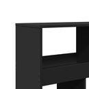 rumdeler 100x33x125,5 cm konstrueret træ sort