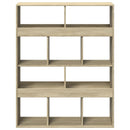 rumdeler 100x33x125,5 cm konstrueret træ sonoma-eg