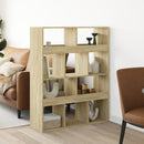 rumdeler 100x33x125,5 cm konstrueret træ sonoma-eg