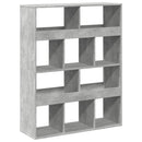 rumdeler 100x33x125,5 cm konstrueret træ betongrå