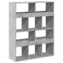 rumdeler 100x33x125,5 cm konstrueret træ betongrå