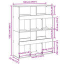 rumdeler 100x33x125,5 cm konstrueret træ betongrå