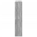 rumdeler 100x33x156,5 cm konstrueret træ grå sonoma-eg