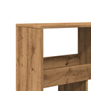 rumdeler 100x33x187,5 cm konstrueret træ egetræsfarve