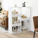 rumdeler 100x33x115 cm konstrueret træ hvid
