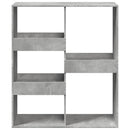 rumdeler 100x33x115 cm konstrueret træ betongrå