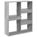 rumdeler 100x33x115 cm konstrueret træ grå sonoma-eg
