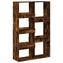 rumdeler 100x33x155,5 cm konstrueret træ røget egetræsfarve
