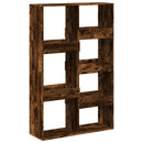 rumdeler 100x33x155,5 cm konstrueret træ røget egetræsfarve