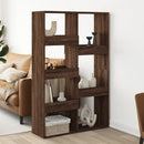 rumdeler 100x33x155,5 cm konstrueret træ brun egetræsfarve