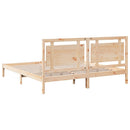 ekstra lang sengeramme uden madras 180x210 cm massivt træ