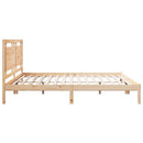 ekstra lang sengeramme uden madras 200x220 cm massivt træ