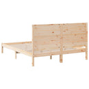 ekstra lang sengeramme uden madras 140x220 cm massivt træ