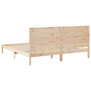 ekstra lang sengeramme uden madras 200x220 cm massivt træ