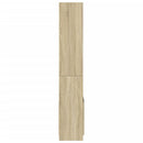 højskab 63x33x180 cm konstrueret træ sonoma-eg
