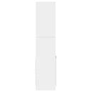 reol 92x33x140 cm konstrueret træ hvid