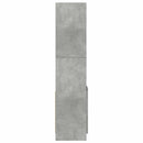 reol 92x33x140 cm konstrueret træ betongrå