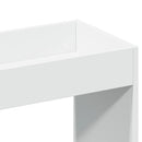 reol 92x33x180 cm konstrueret træ hvid