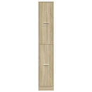 apotekerskab 30x41x174,5 cm konstrueret træ sonoma-eg