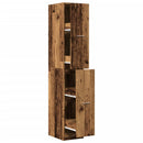 apotekerskab 30x41x174,5 cm konstrueret træ gammelt træ-look